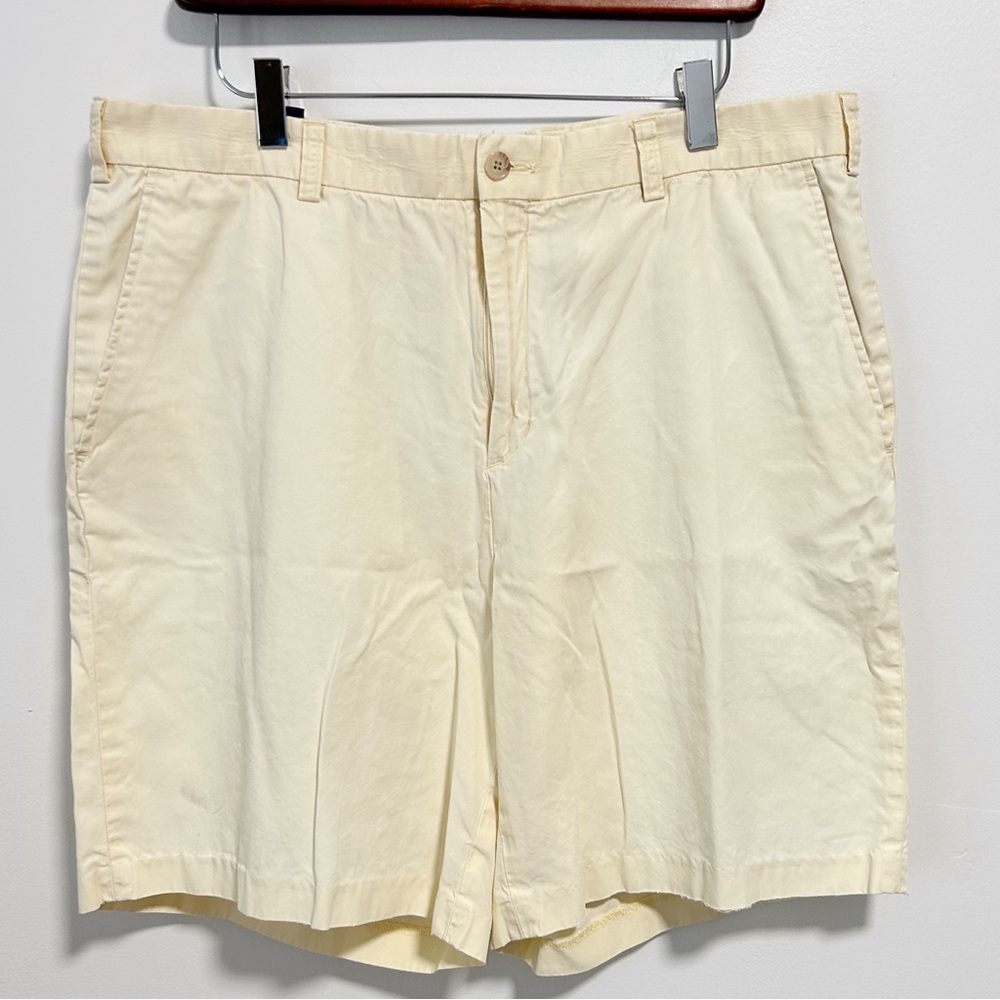 Bobby Jones Player Shorts Golf Chino Size Men’s 36 Light Butter Yellow 8” Inseam